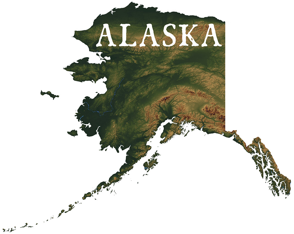 Alaska State Records Map