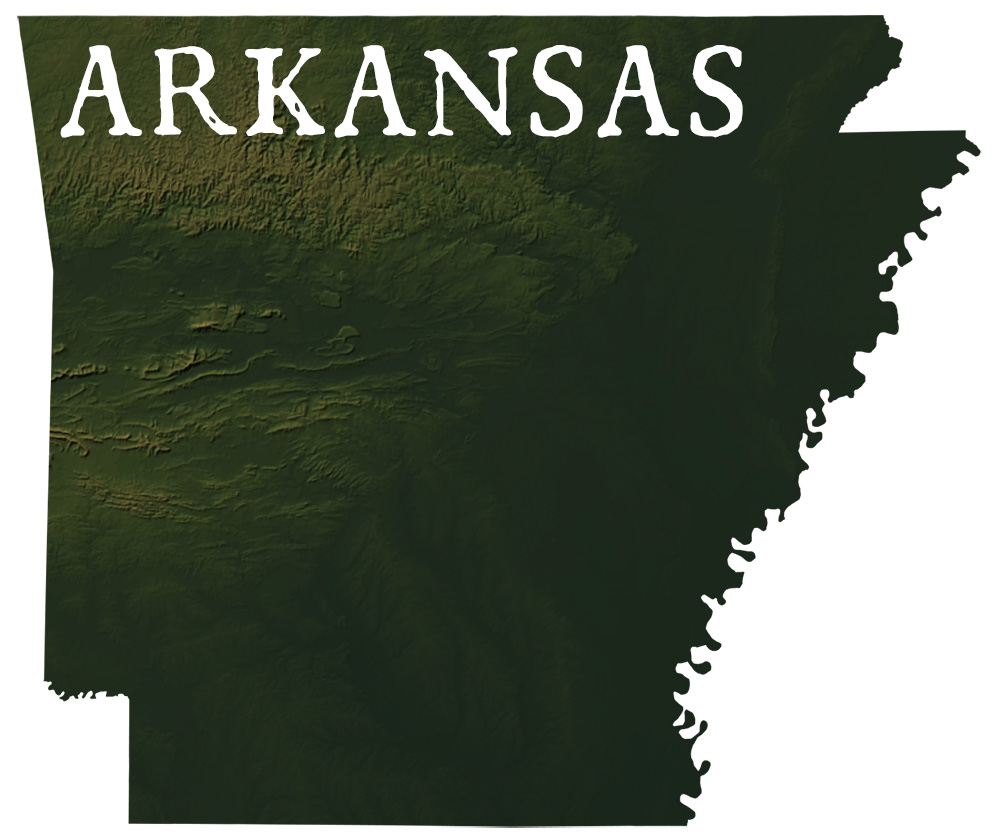 Arkansas State Records Map