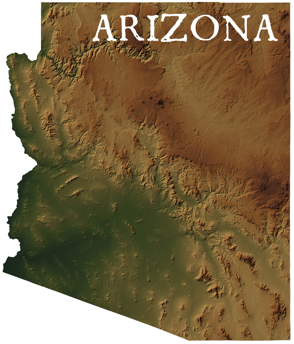 Arizona State Records Map