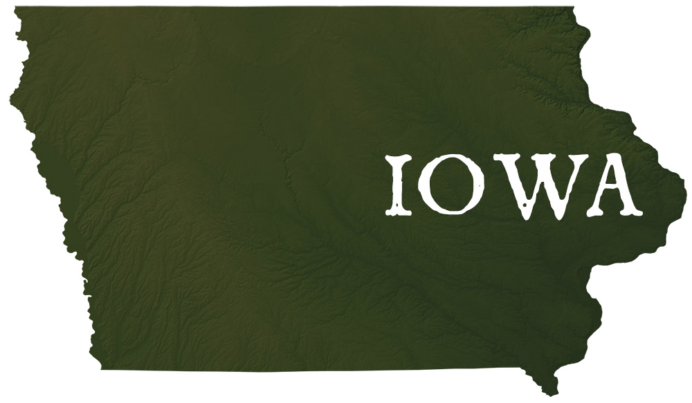 Iowa State Records Map