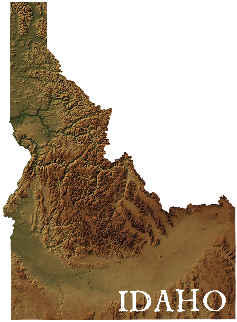 Idaho State Records Map