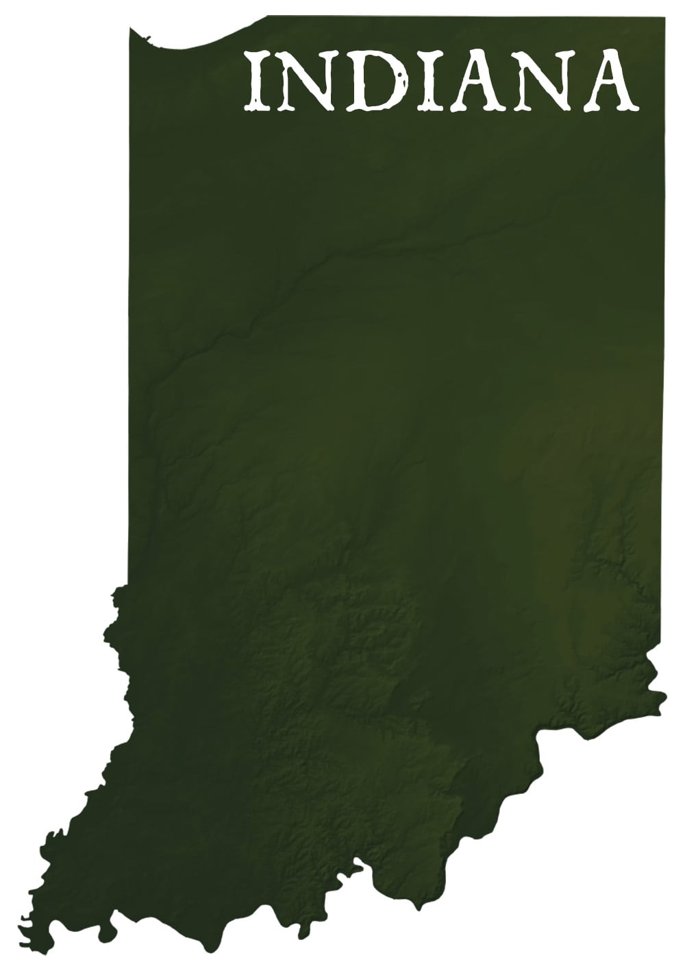 Indiana State Records Map