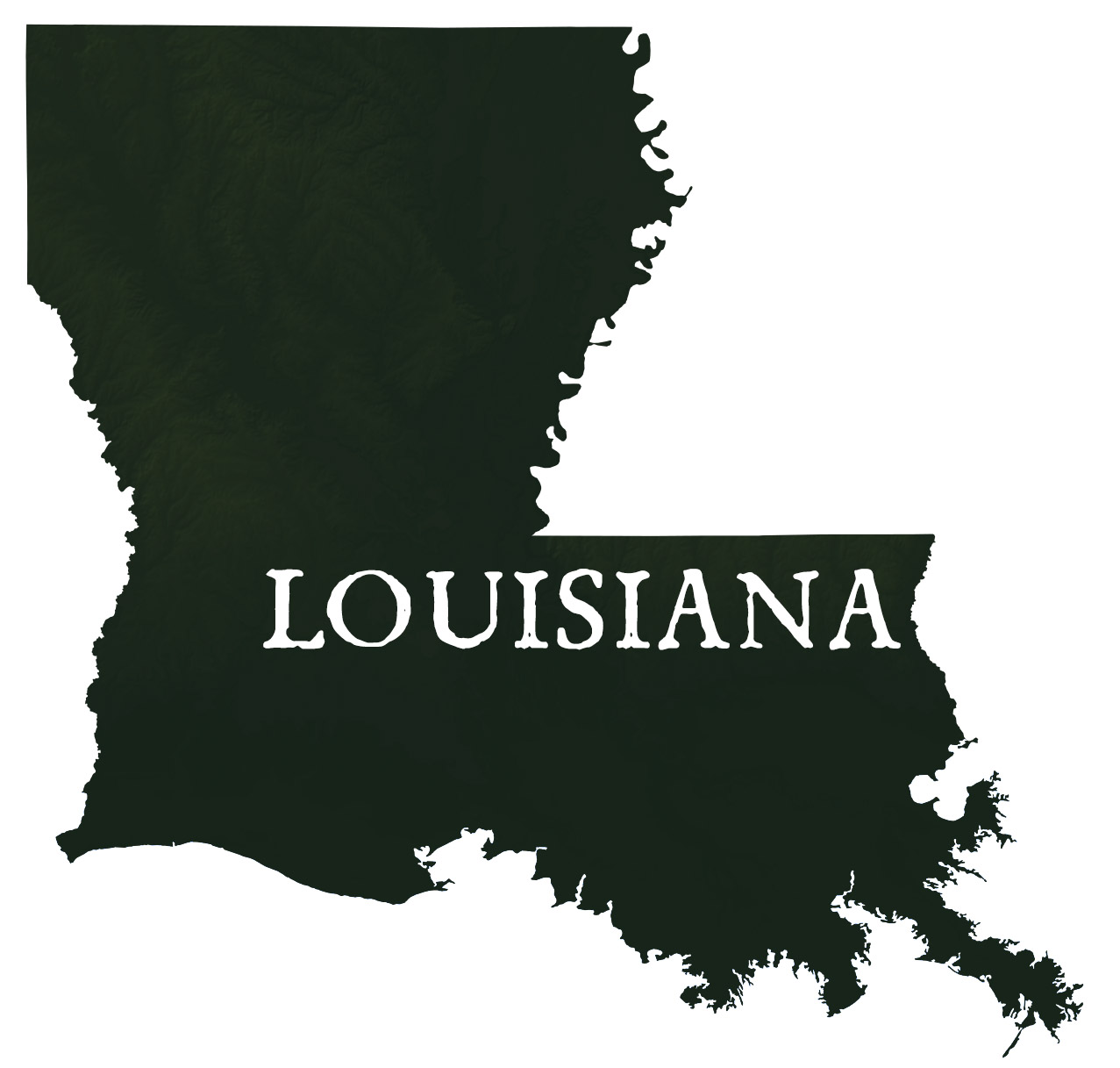 Louisiana State Records Map