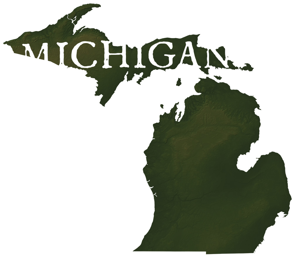 Michigan State Records Map