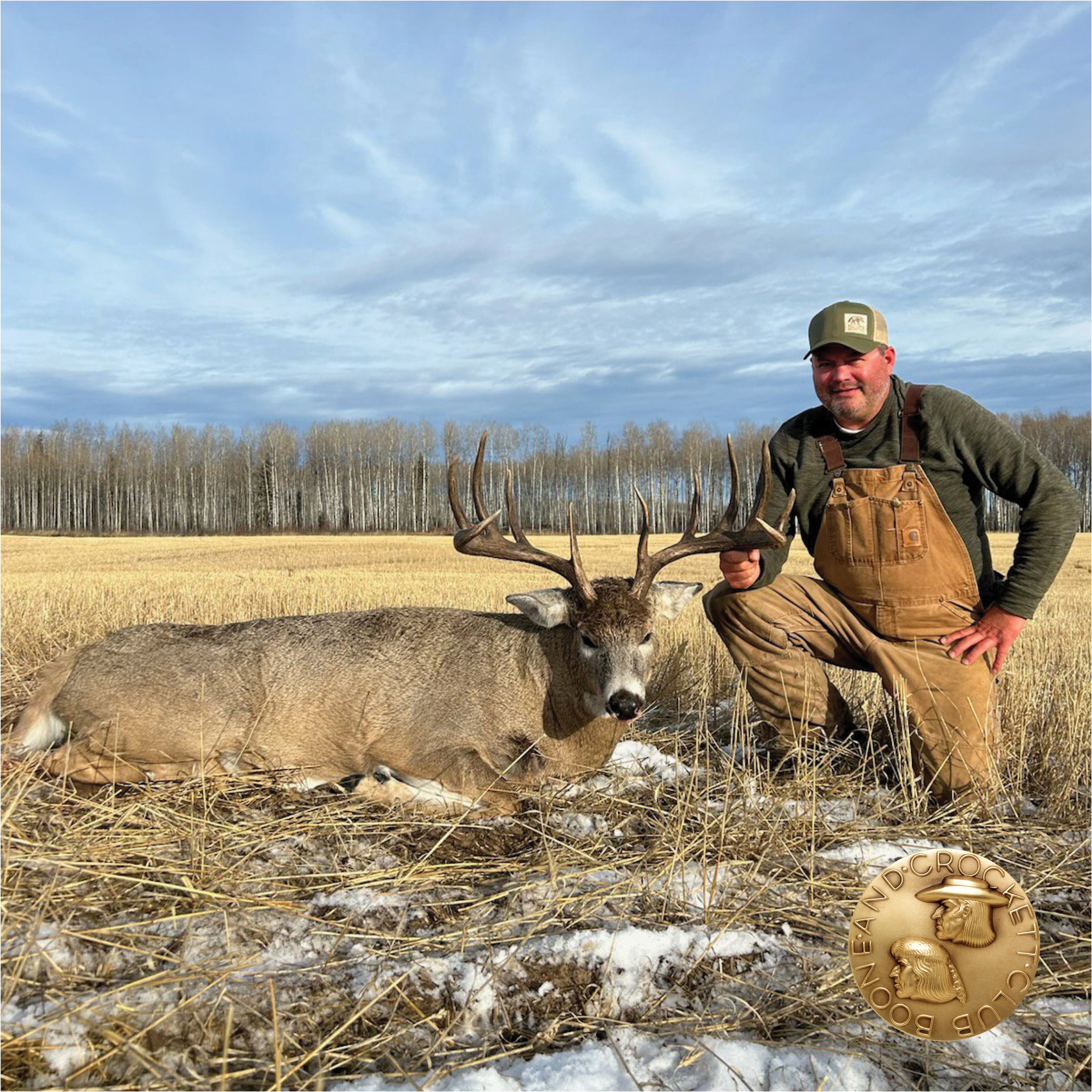 man with deer