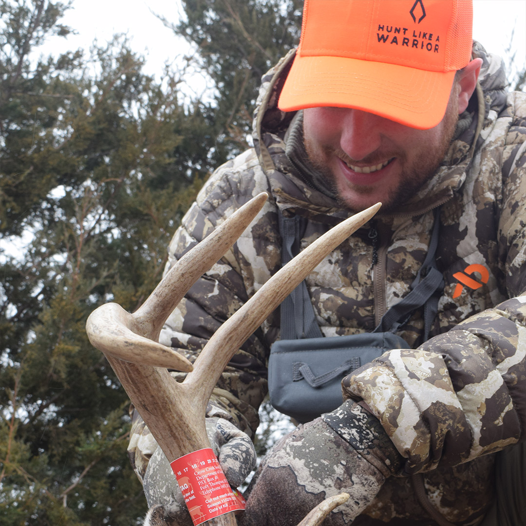 man with deer