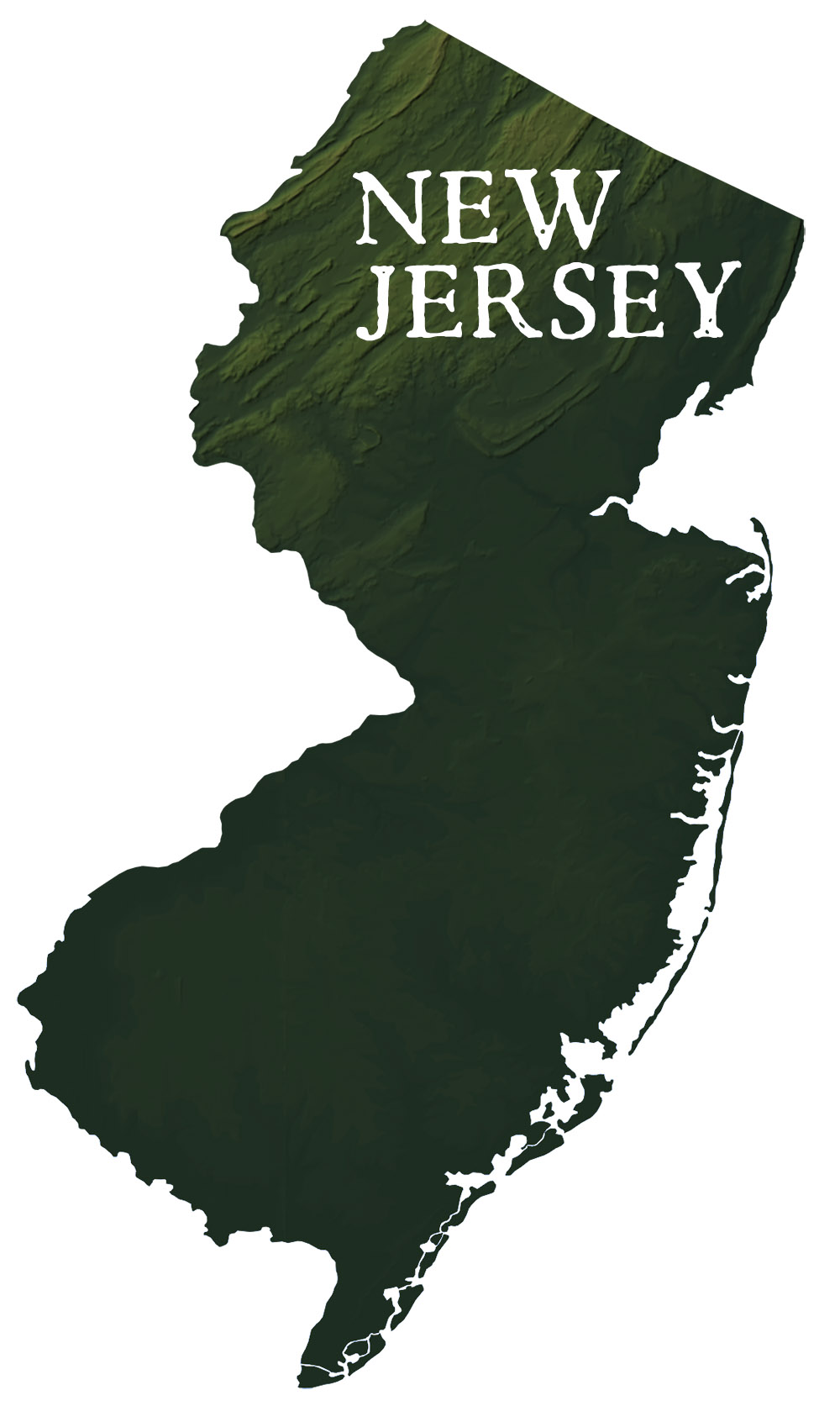 New Jersey State Records Map