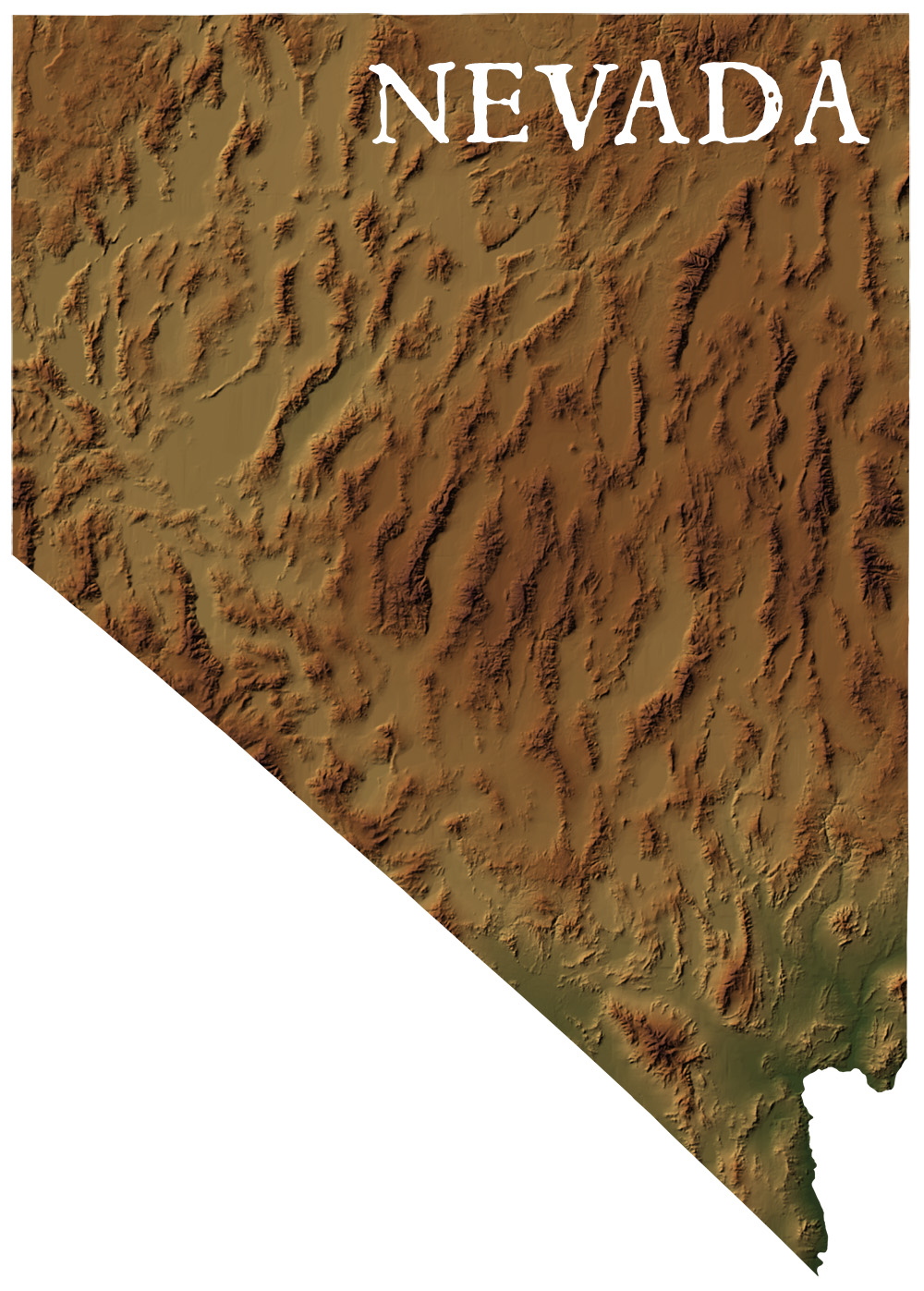 Nevada State Records Map