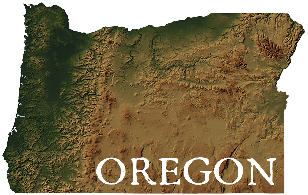 Oregon State Records Map