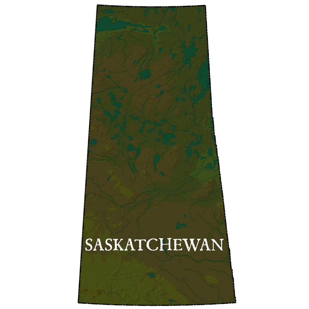 Saskatchewan Provincial Records Map