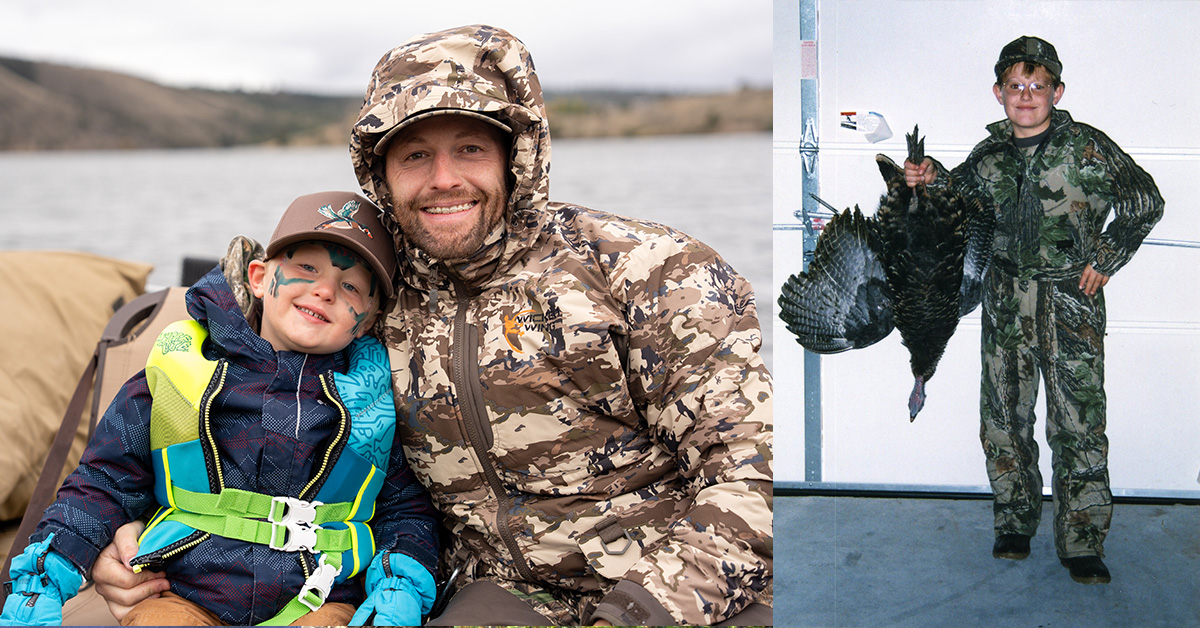 Two generations of hunters 