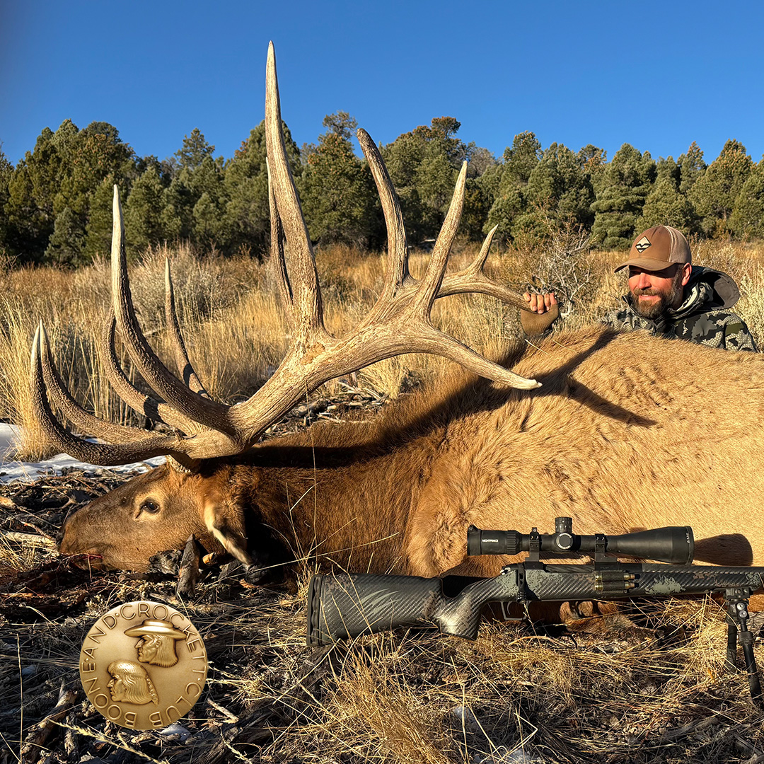 man with elk