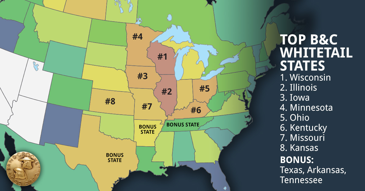 US Whitetail Map