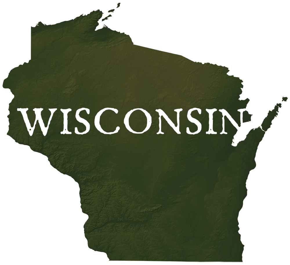 Wisconsin State Records Map