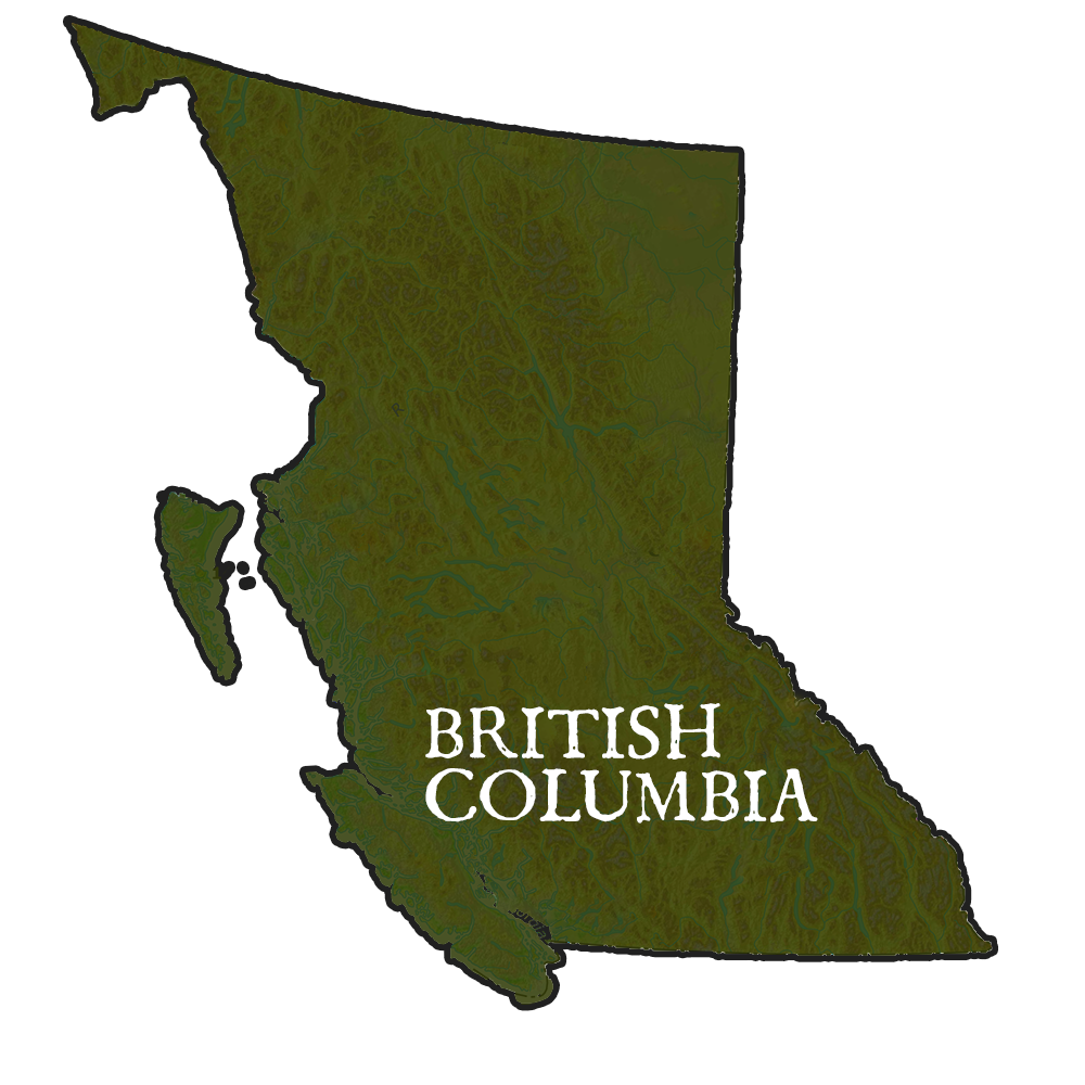 British Columbia Provincial Records Map
