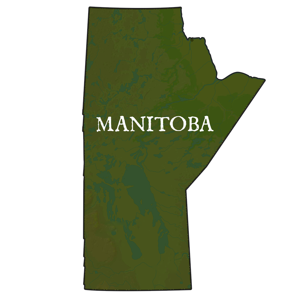 Manitoba Provincial Records Map
