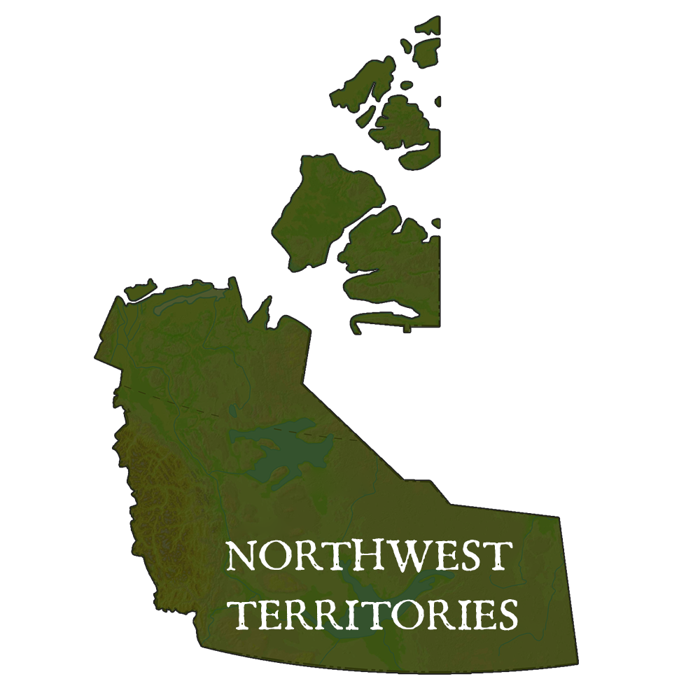 Northwest Territories Provincial Records Map