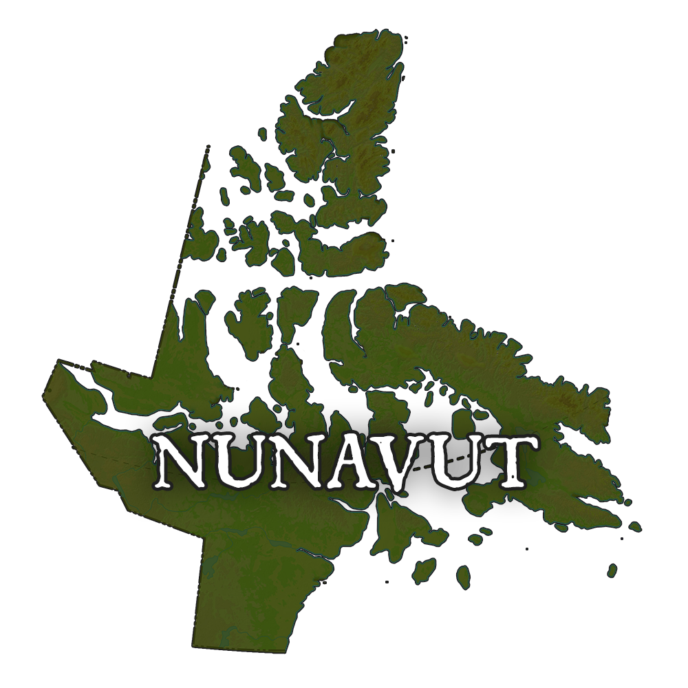 Nunavut Provincial Records Map