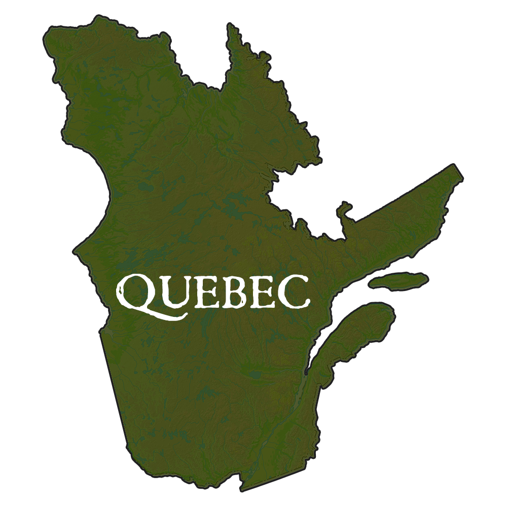 Quebec Provincial Records Map